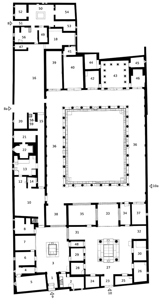 VI.11.8.9.10 Casa del Labirinto Plan VI.11.8.9.10 Casa del Labirinto Plan